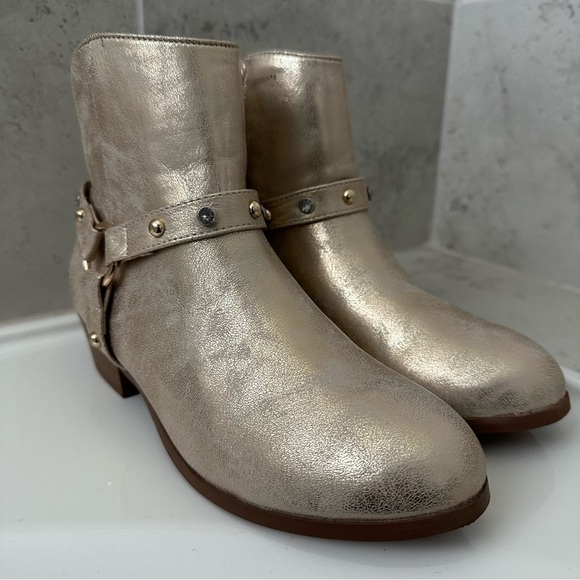 JESSICA SIMPSON Big Girls Gold Boots Size 5 - Picture 3 of 16